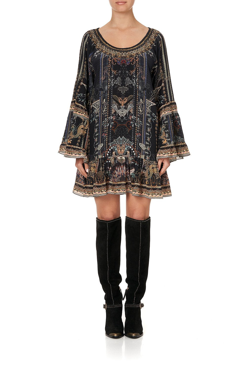 A LINE FRILL DRESS SON OF SEVEN QUEENS