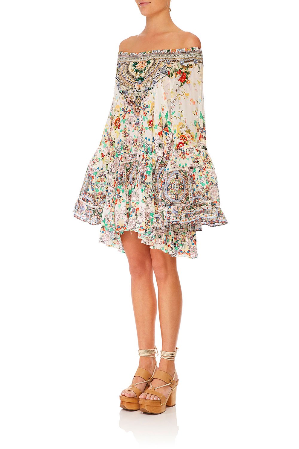 CAMILLA TIME AFTER TIME A-LINE FRILL DRESS