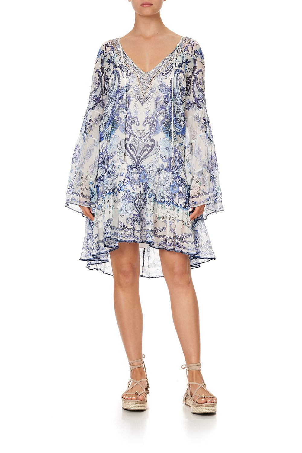 A-LINE GATHERED PANEL DRESS TALKING ABOUT A REVOLUTION