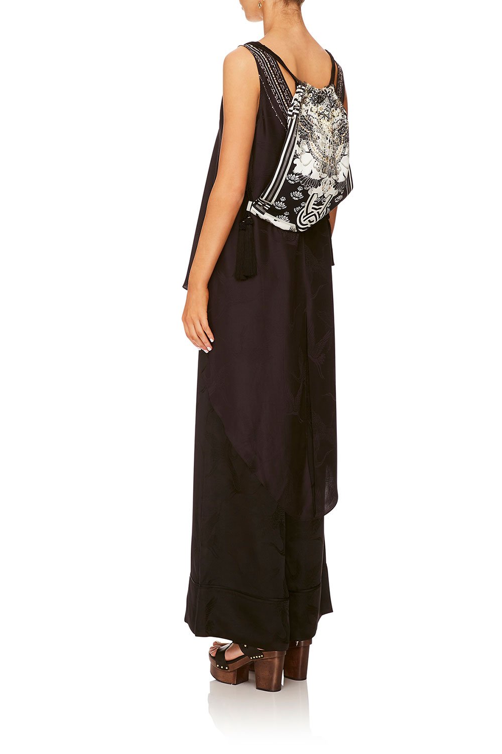 CAMILLA WILD MOONCHILD DRAWSTRING EMBELISHED POUCH