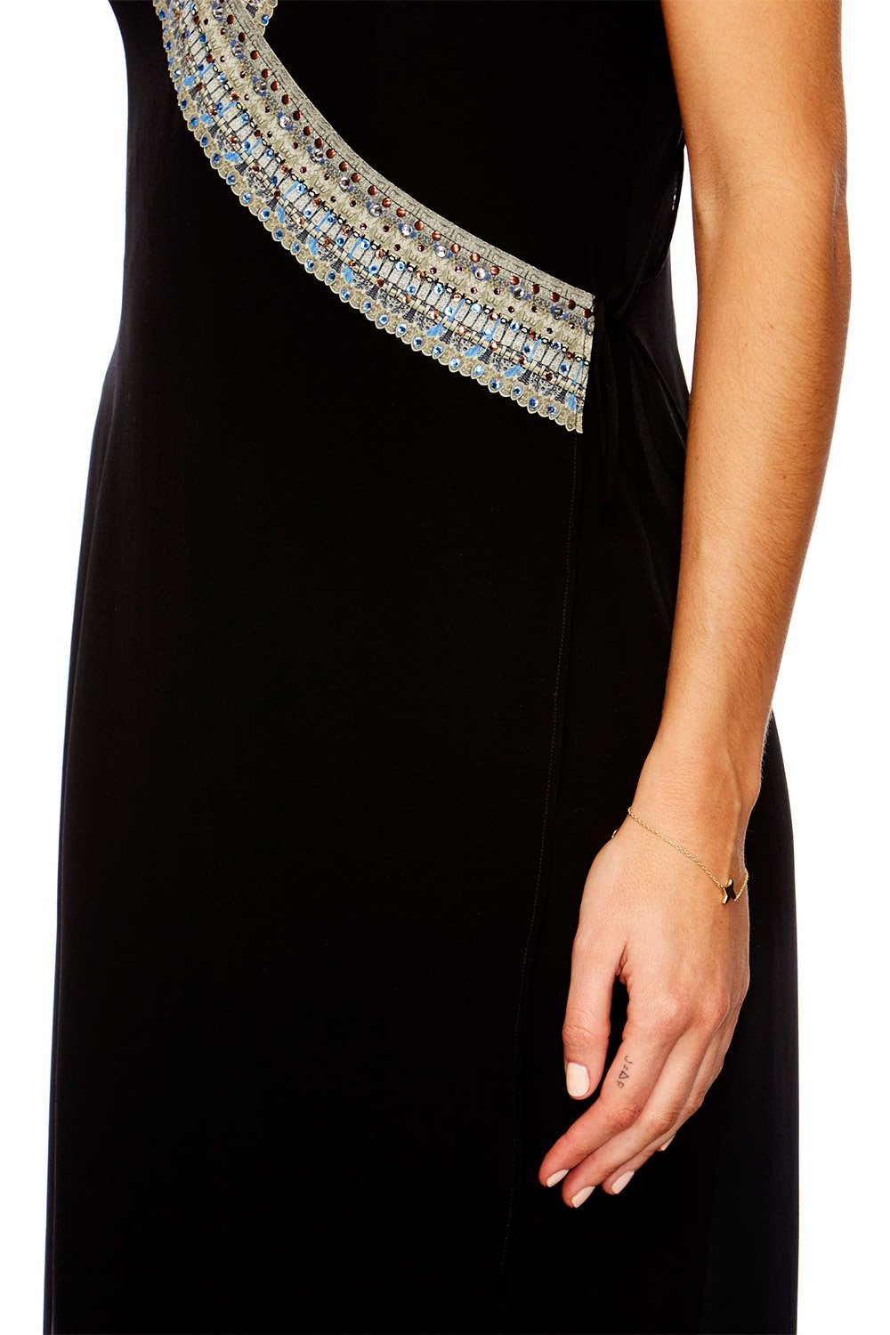 GOLD BRASS FINE CHAIN BRACELET