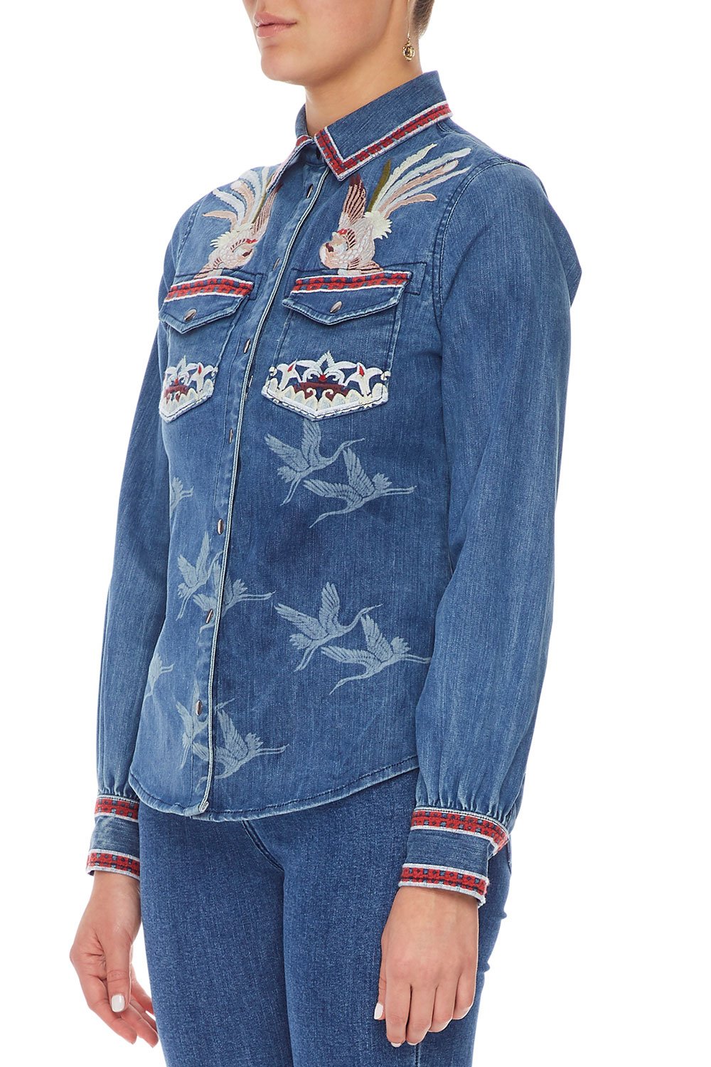 ANGULAR SHOULDER SEAM BLOUSE FOR THE FANS