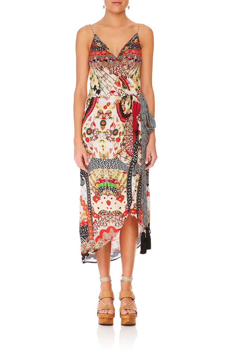 CAMILLA VINTAGE VIXEN ASYMETRIC WRAP DRESS