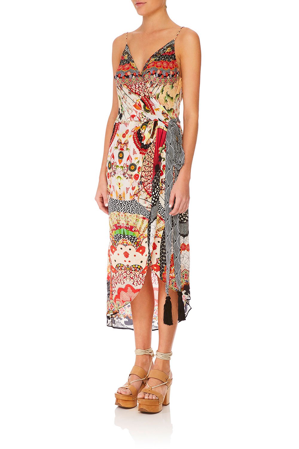 CAMILLA VINTAGE VIXEN ASYMETRIC WRAP DRESS