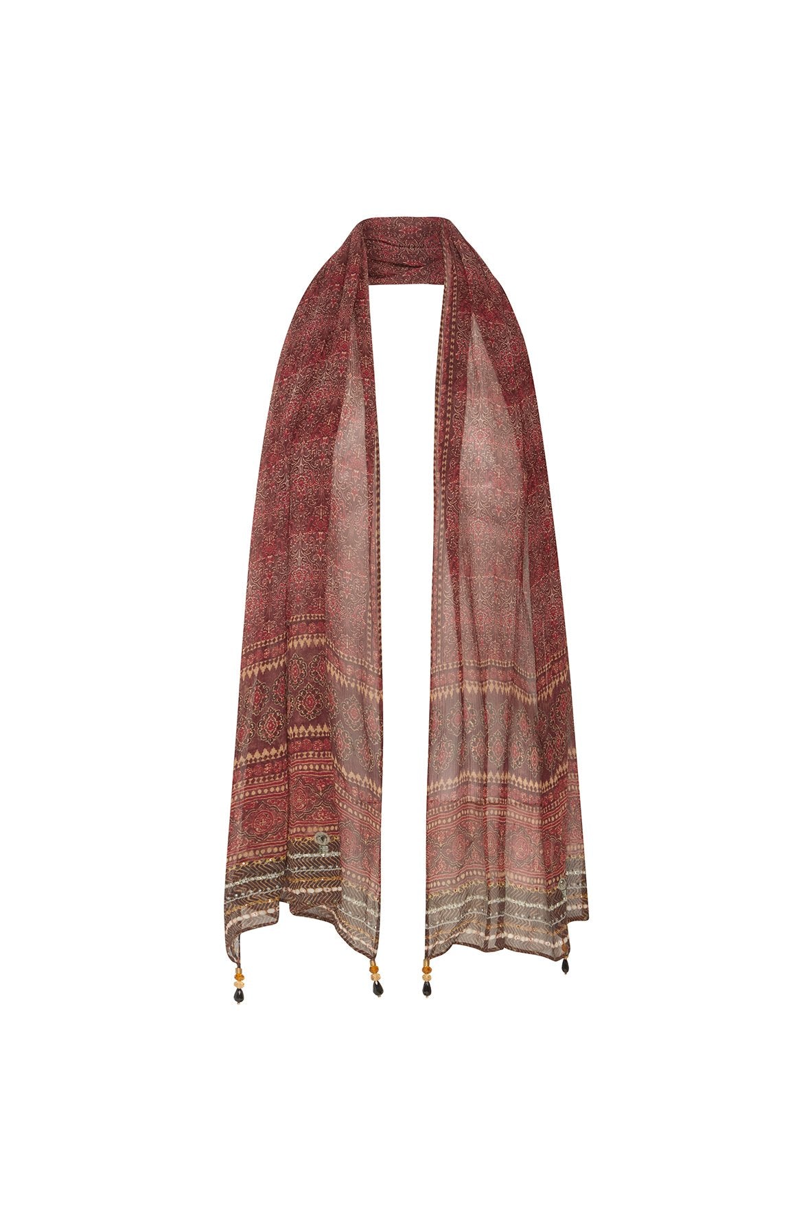 MAPPED OUT LONG SCARF