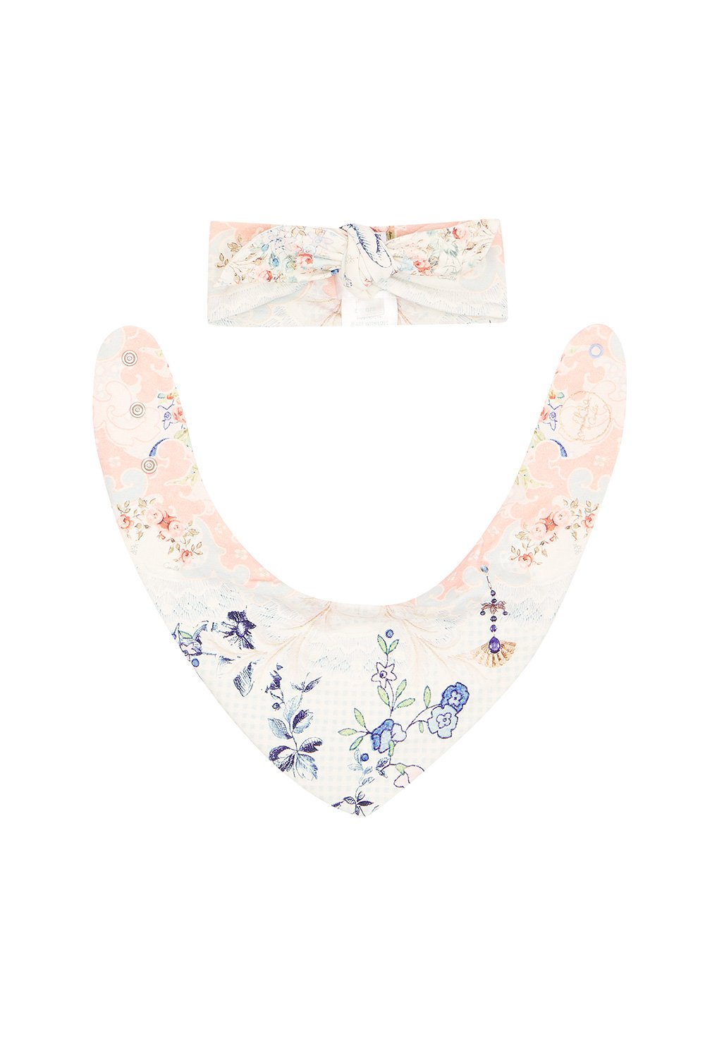 BABIES HEADBAND AND BIB SET PETIT DREAMER