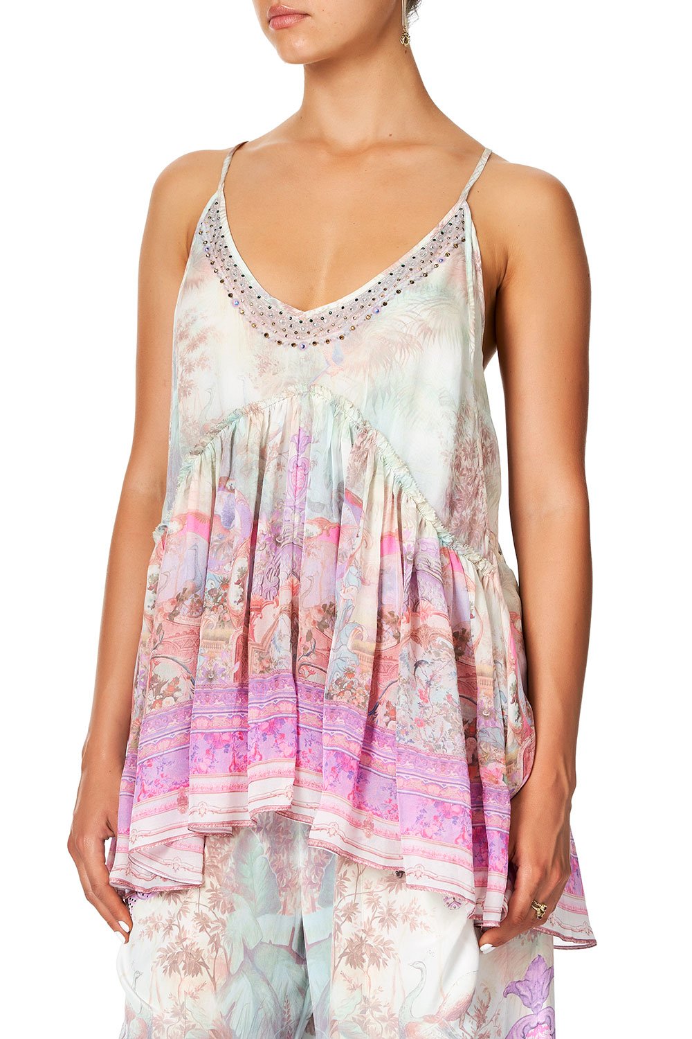 CAMILLA BACK OVERLAY TOP ELECTRON LIBRE