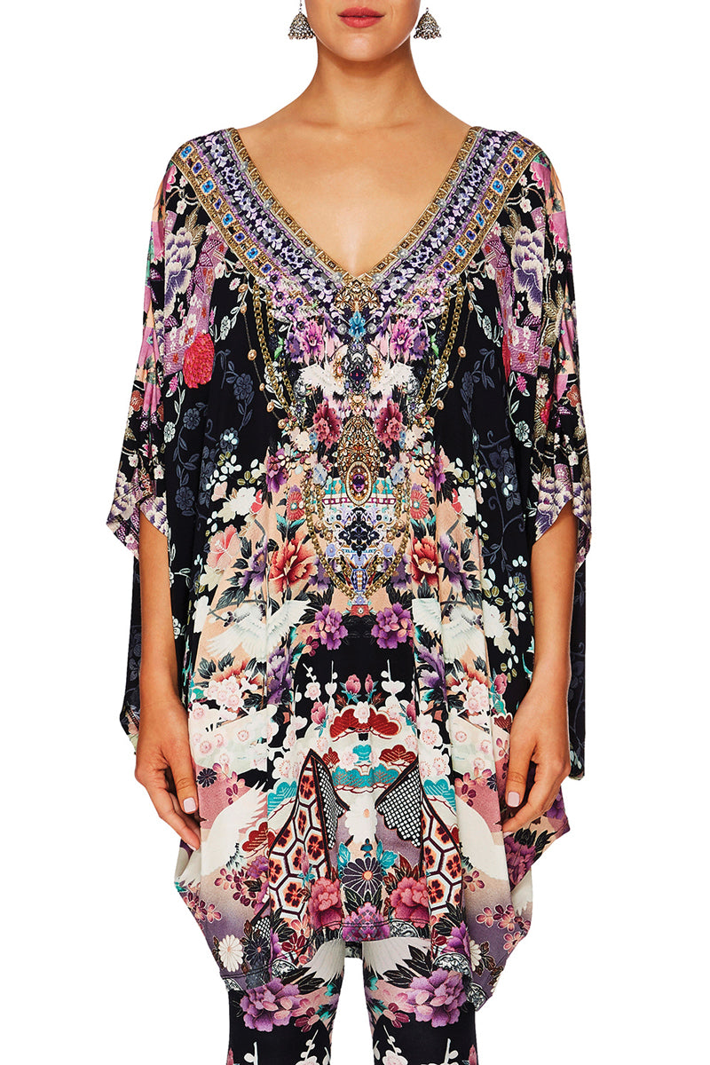 CAMILLA NIGHTS WITH HER BAT SLEEVE DRESS