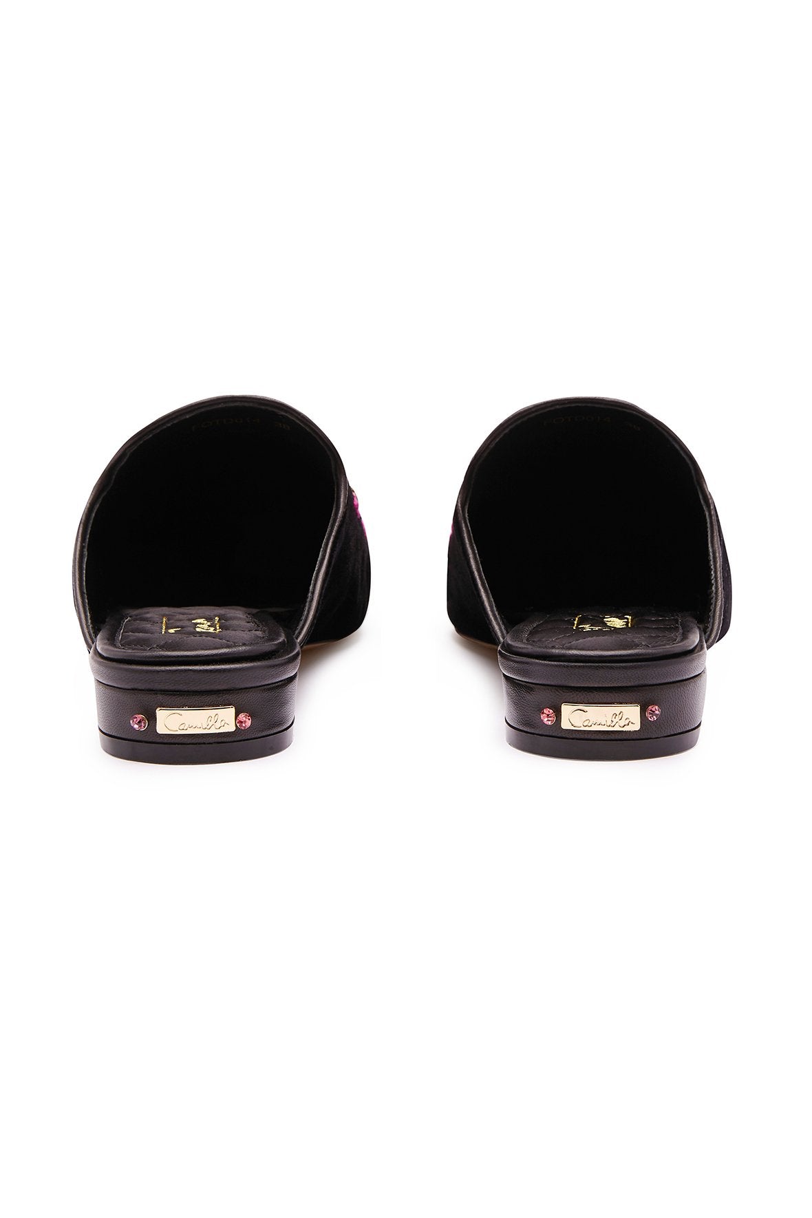 BLACK VELVET SLIPPER