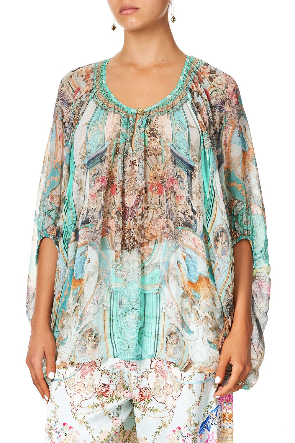 CAMILLA BLOUSE WITH KEYHOLE FRONT I DREAM OF MARIE
