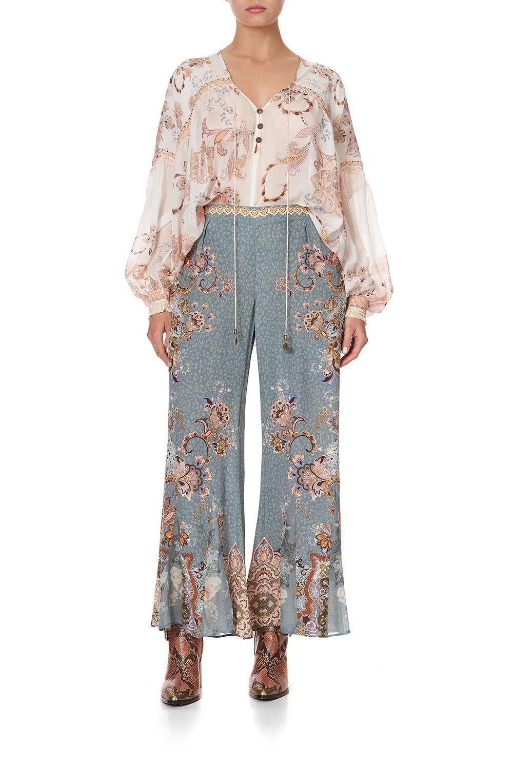 BLOUSON BLOUSE WITH NECK TIE MARRAKESH MAIDEN