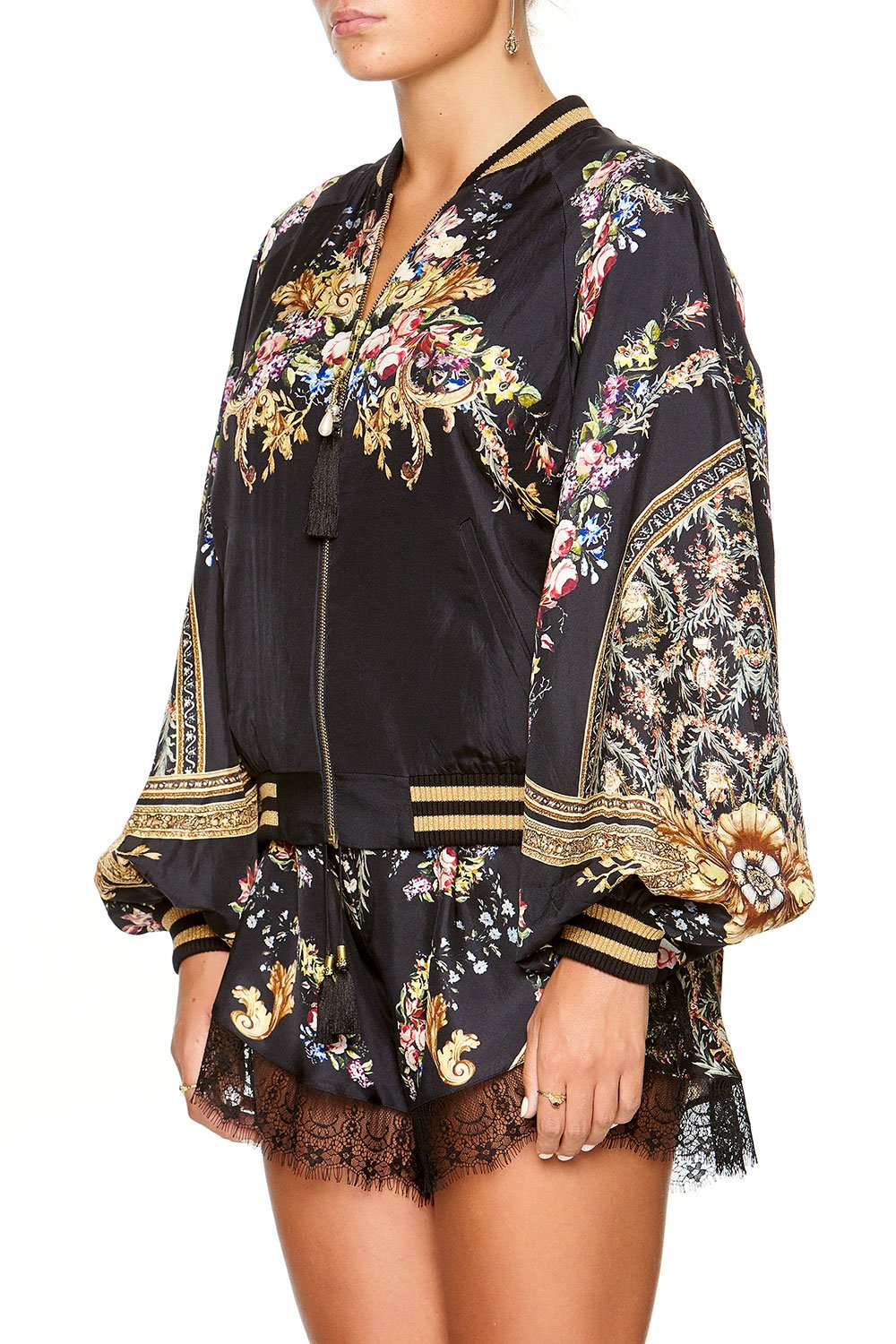 BLOUSON SLEEVE BOMBER FRIEND IN FLORA