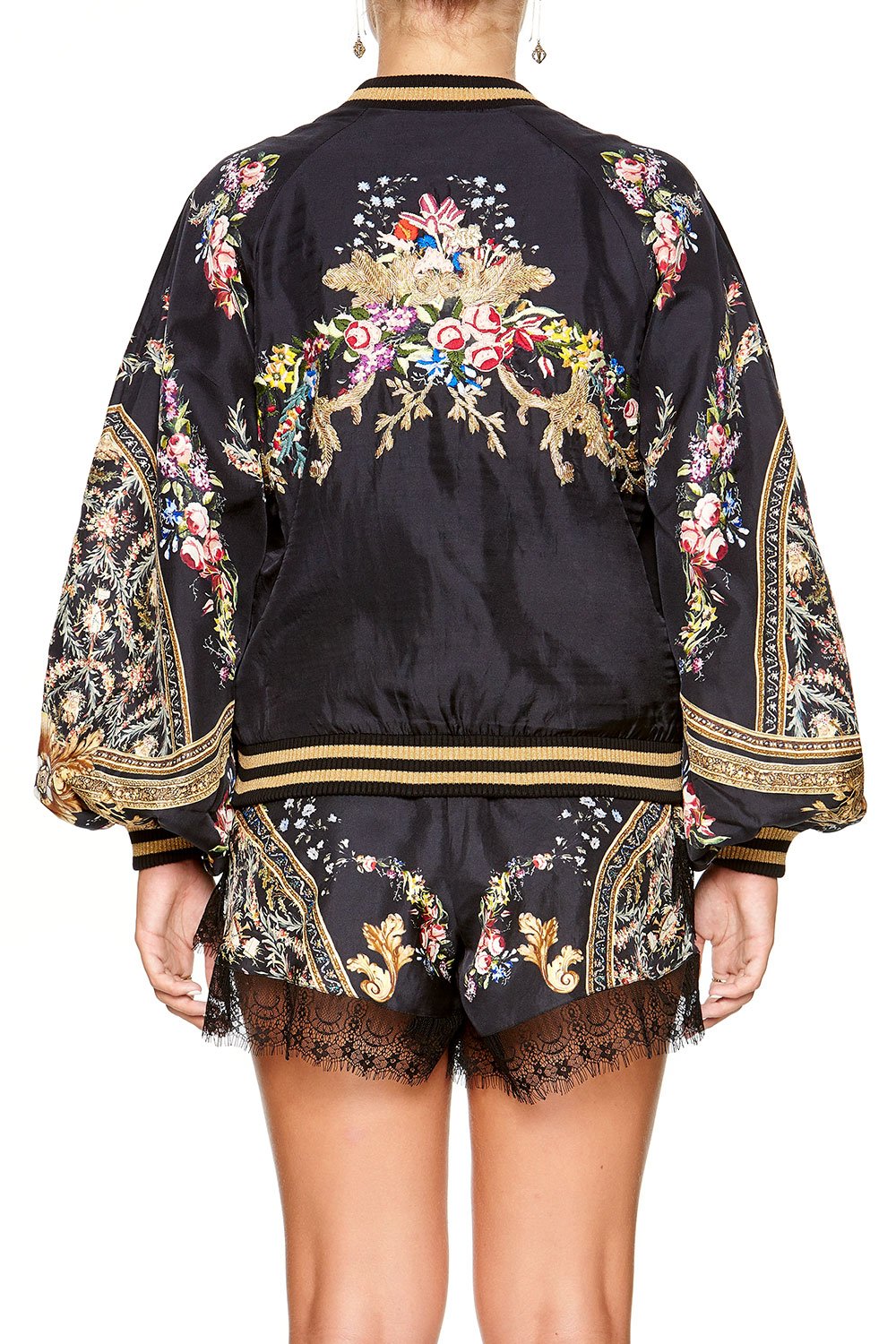 BLOUSON SLEEVE BOMBER FRIEND IN FLORA