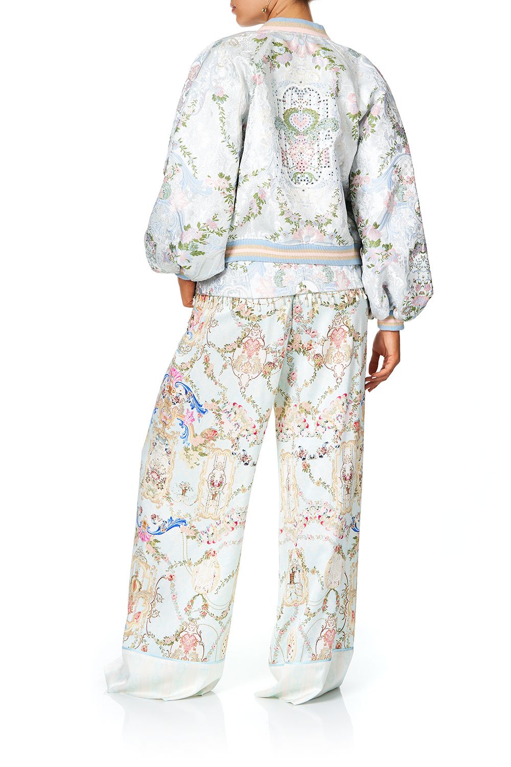 CAMILLA BLOUSON SLEEVE BOMBER VERSAILLES SKY