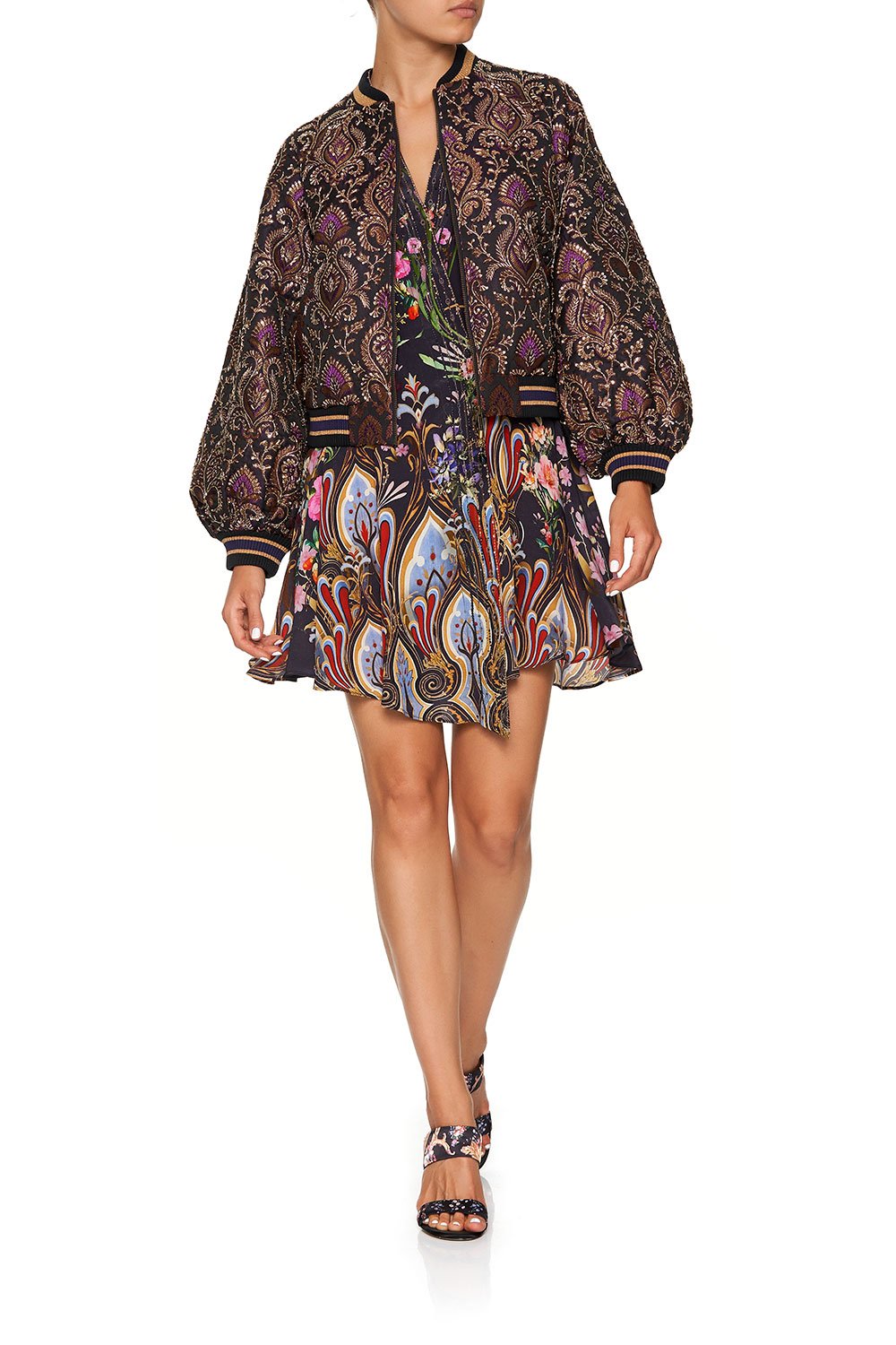 BLOUSON SLEEVE BOMBER WILD FLOWER