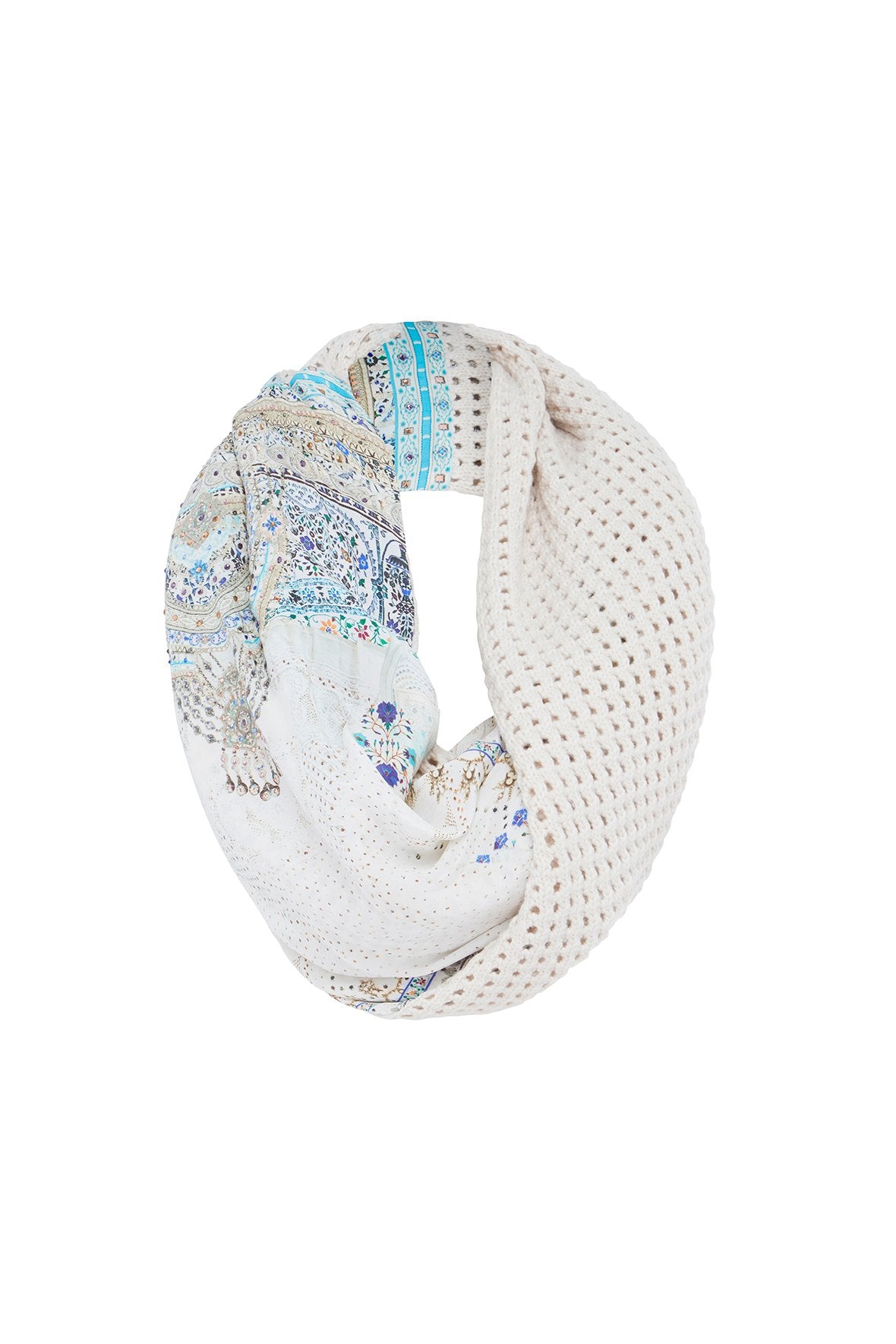 BREAKFAST WITH SILVIA DOUBLE SIDED SCARF