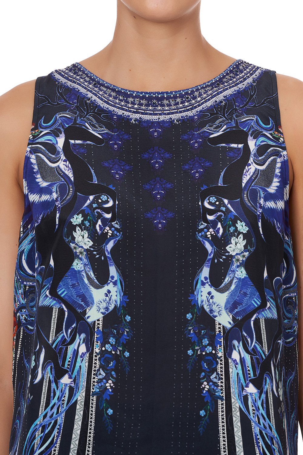 BUTTON BACK TOP MARE MYSTIQUE