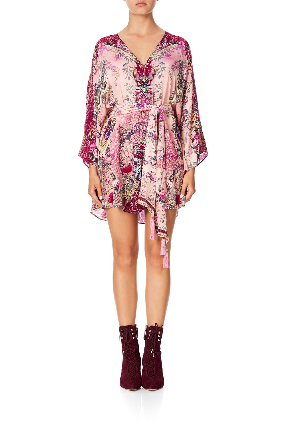 CAMILLA BUTTON UP KAFTAN WITH BELT LA BELLE
