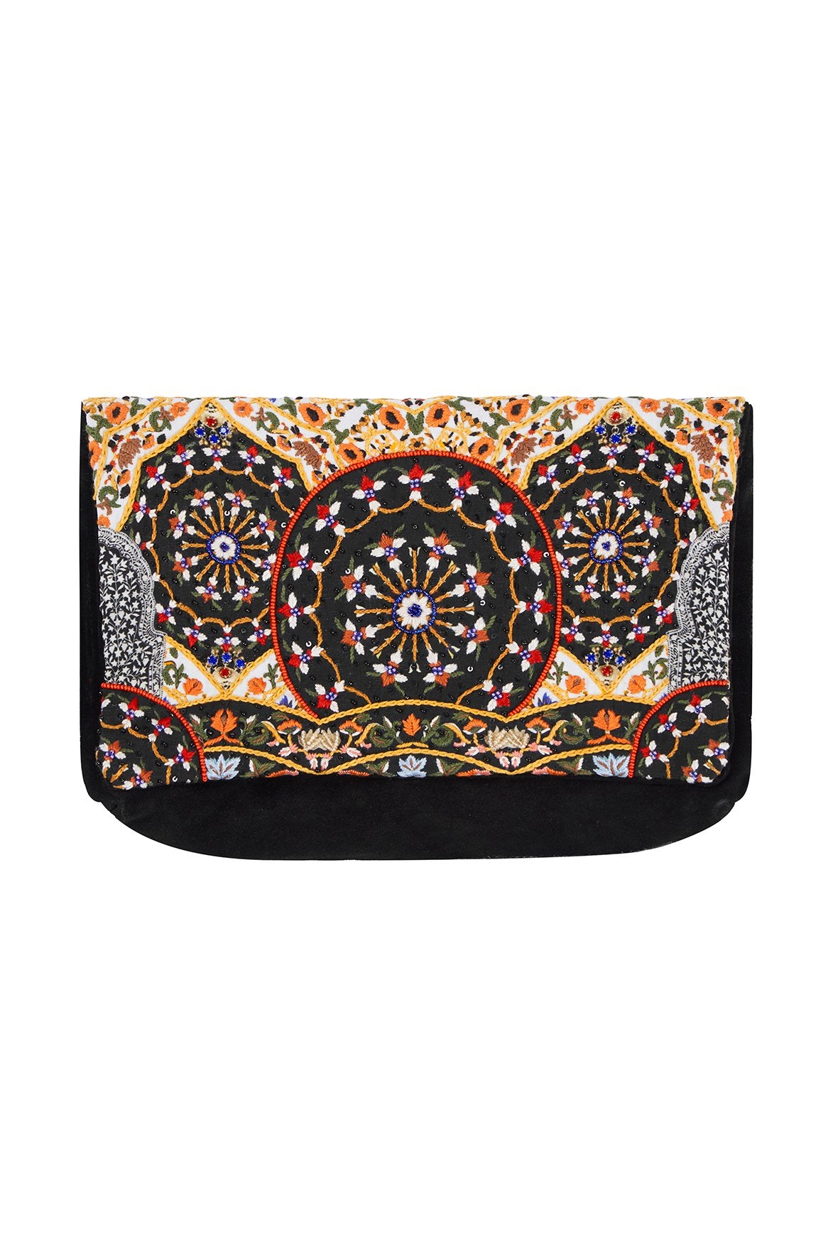 CHAMBER OF REFLECTIONS EMBELLISHED CLUTCH