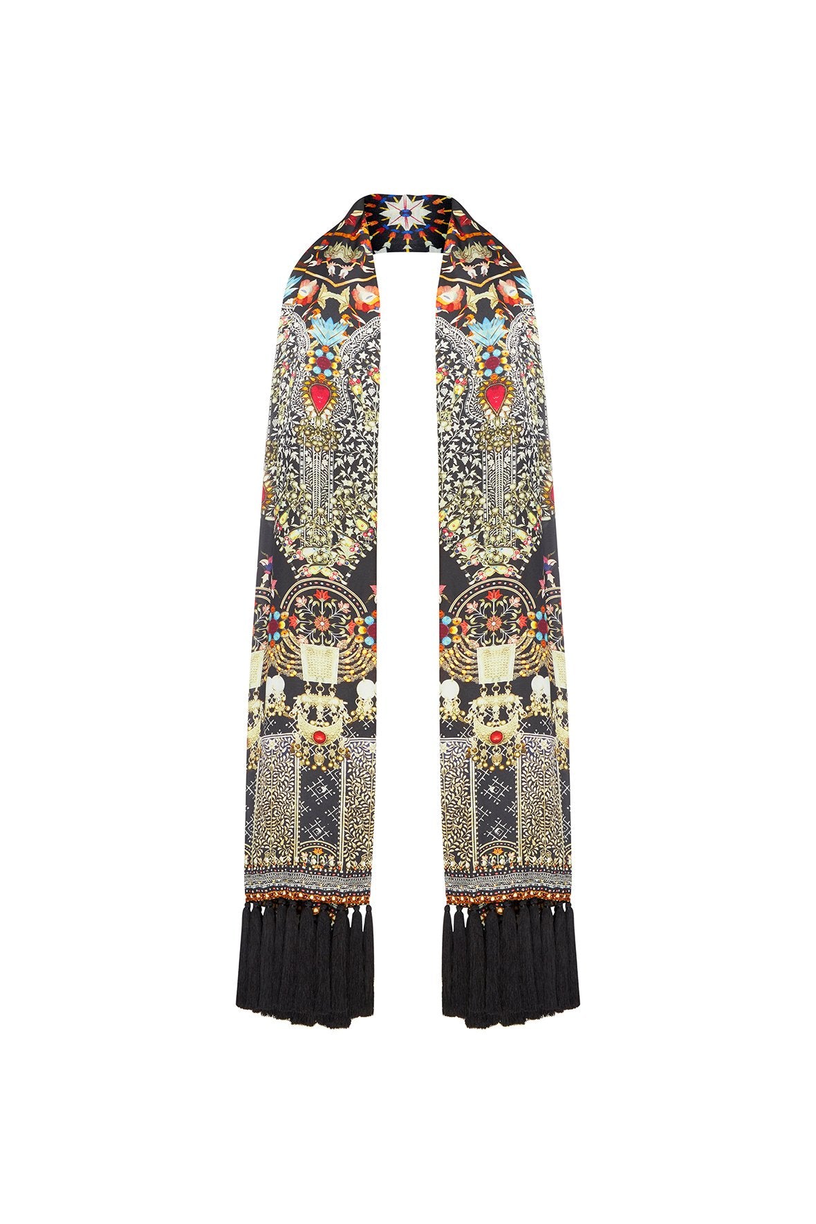 CHAMBER OF REFLECTIONS WRAP SHALL W TASSELS