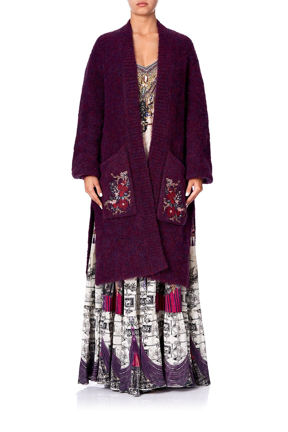 COCOON KNIT CARDIGAN VIOLET CITY