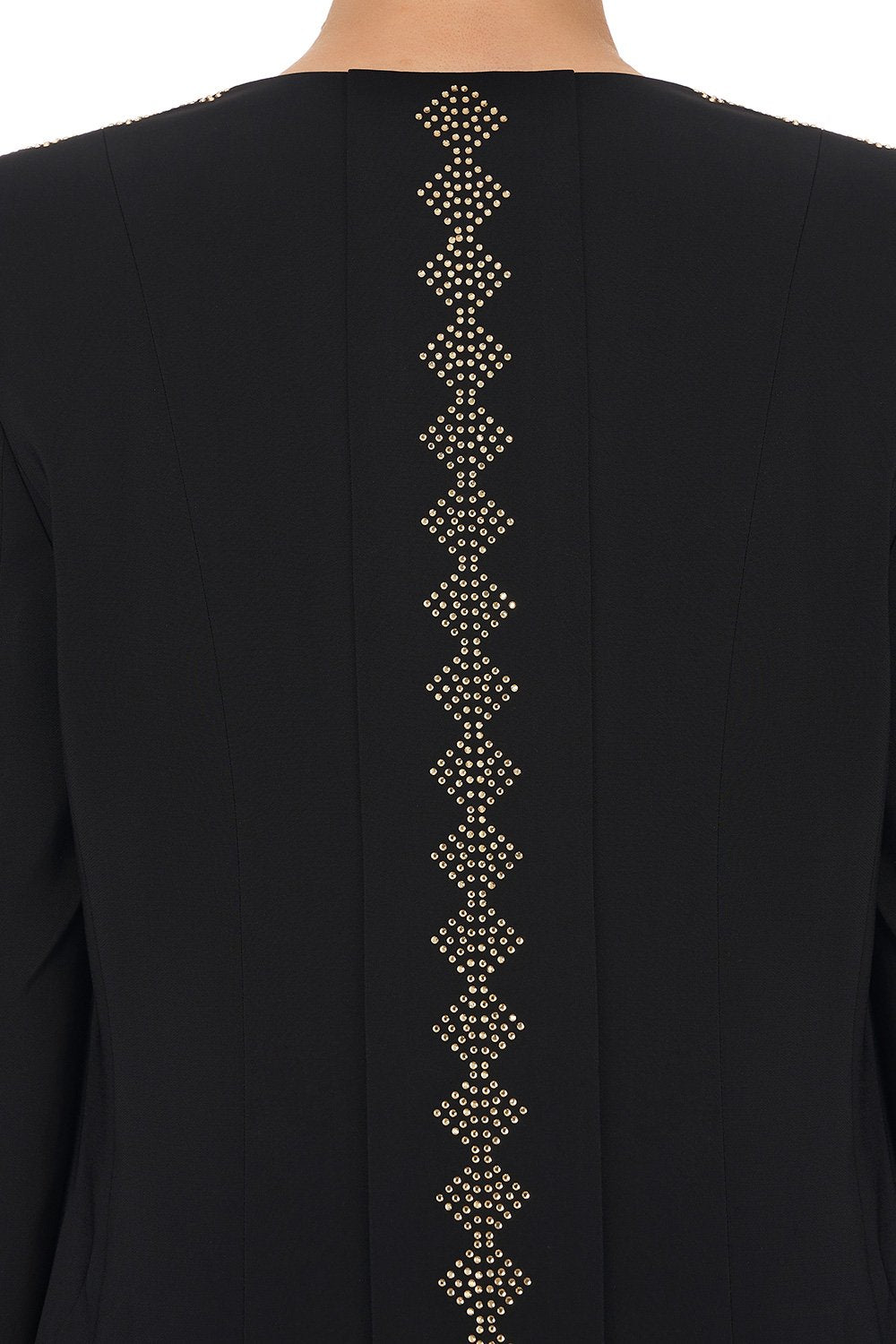 CONTRAST COLLAR SUIT JACKET - FLOW STUDIO 54