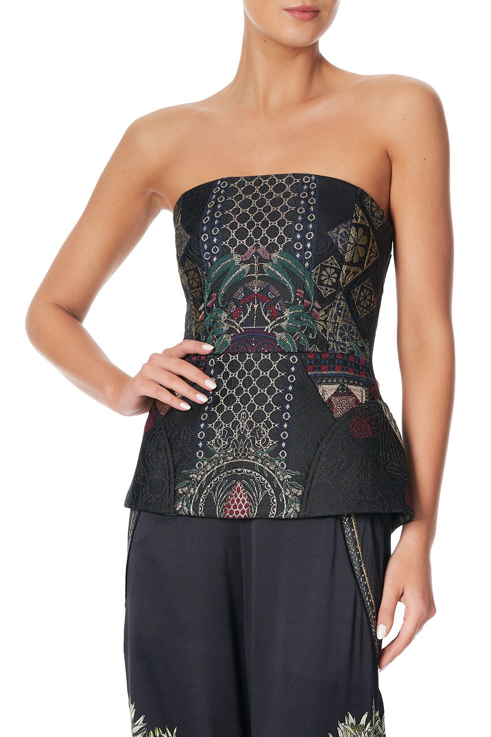 CORSET WITH POWERMESH INSERT BOTANICAL CHRONICLES