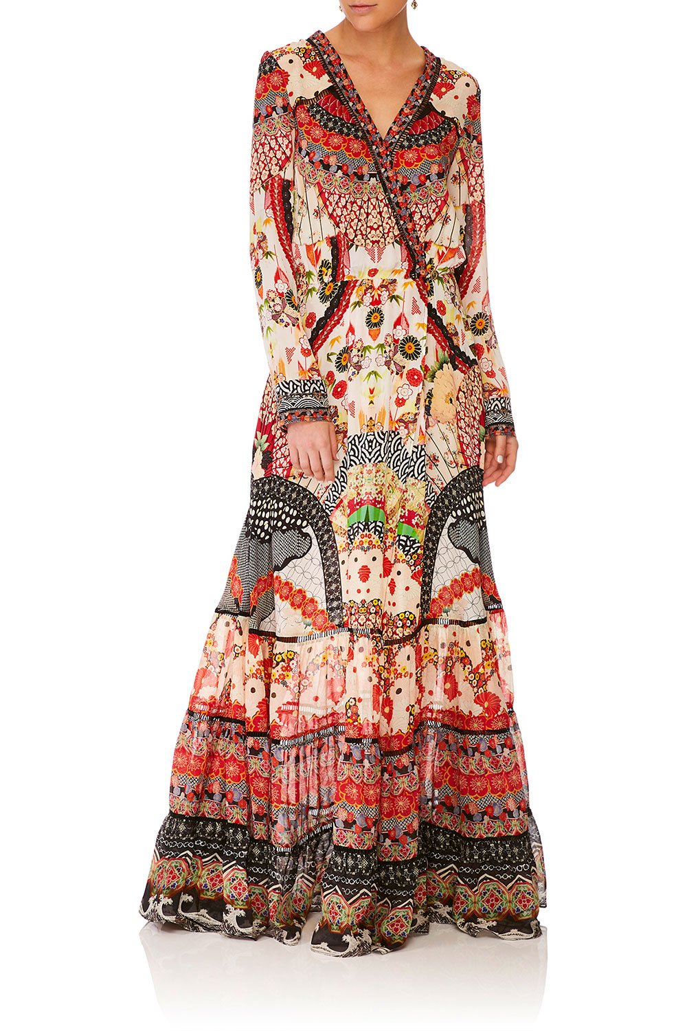 CAMILLA VINTAGE VIXEN CROSS FRONT MAXI DRESS