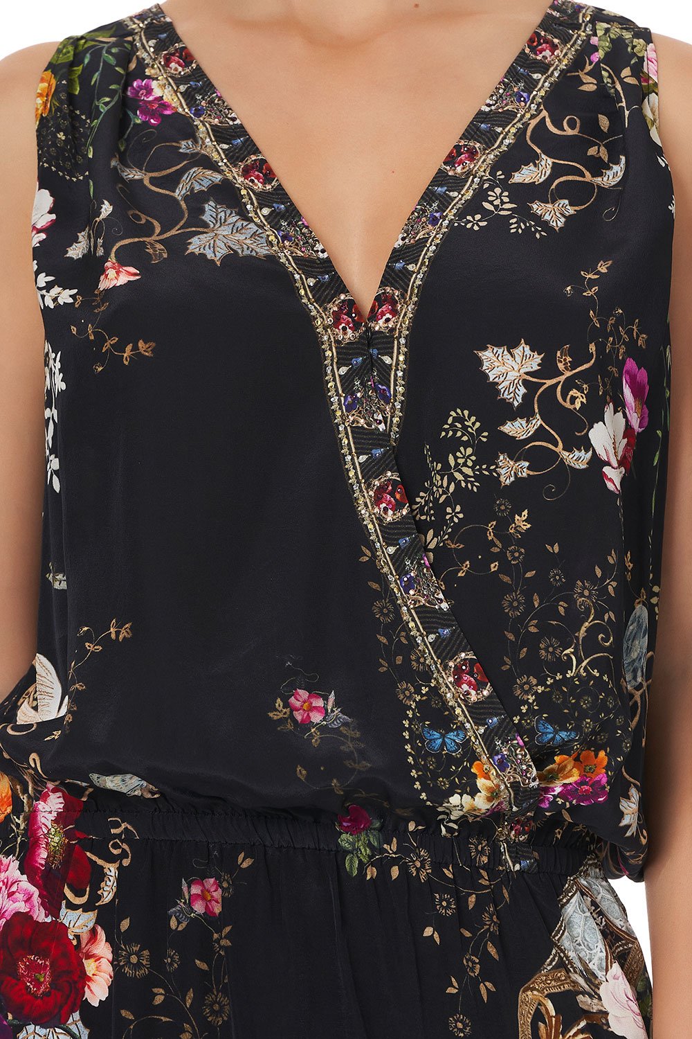 CROSS OVER DRESS WITH LONG BACK MIRROR MIRROR