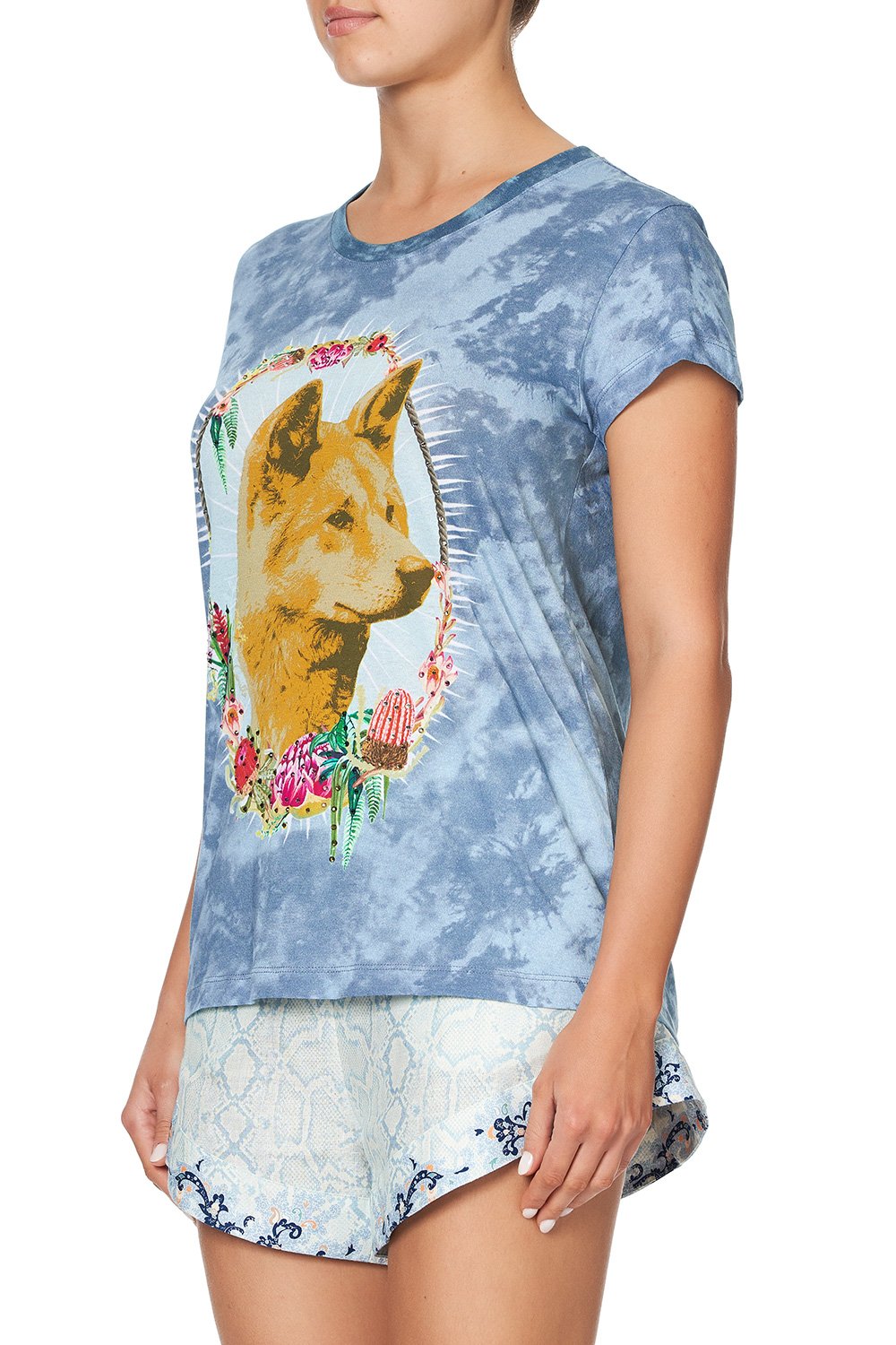 CURVED HEM FITTED TEE FRASER FANTASIA