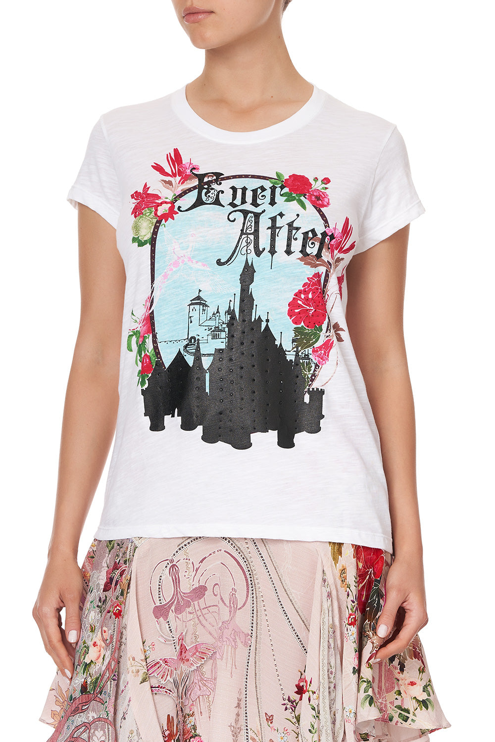 CURVED HEM FITTED TEE ISTENANYA