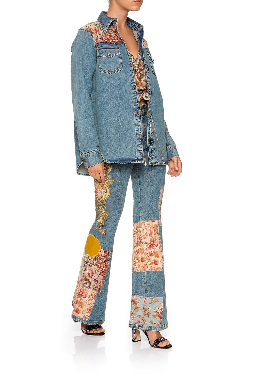 STUDDED DENIM SHIRT JEANNE QUEEN