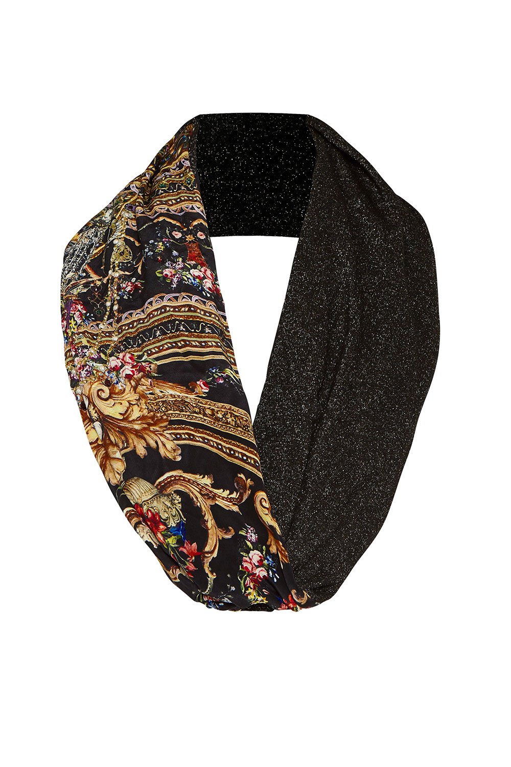 CAMILLA DOUBLE SIDED SCARF FRIEND IN FLORA