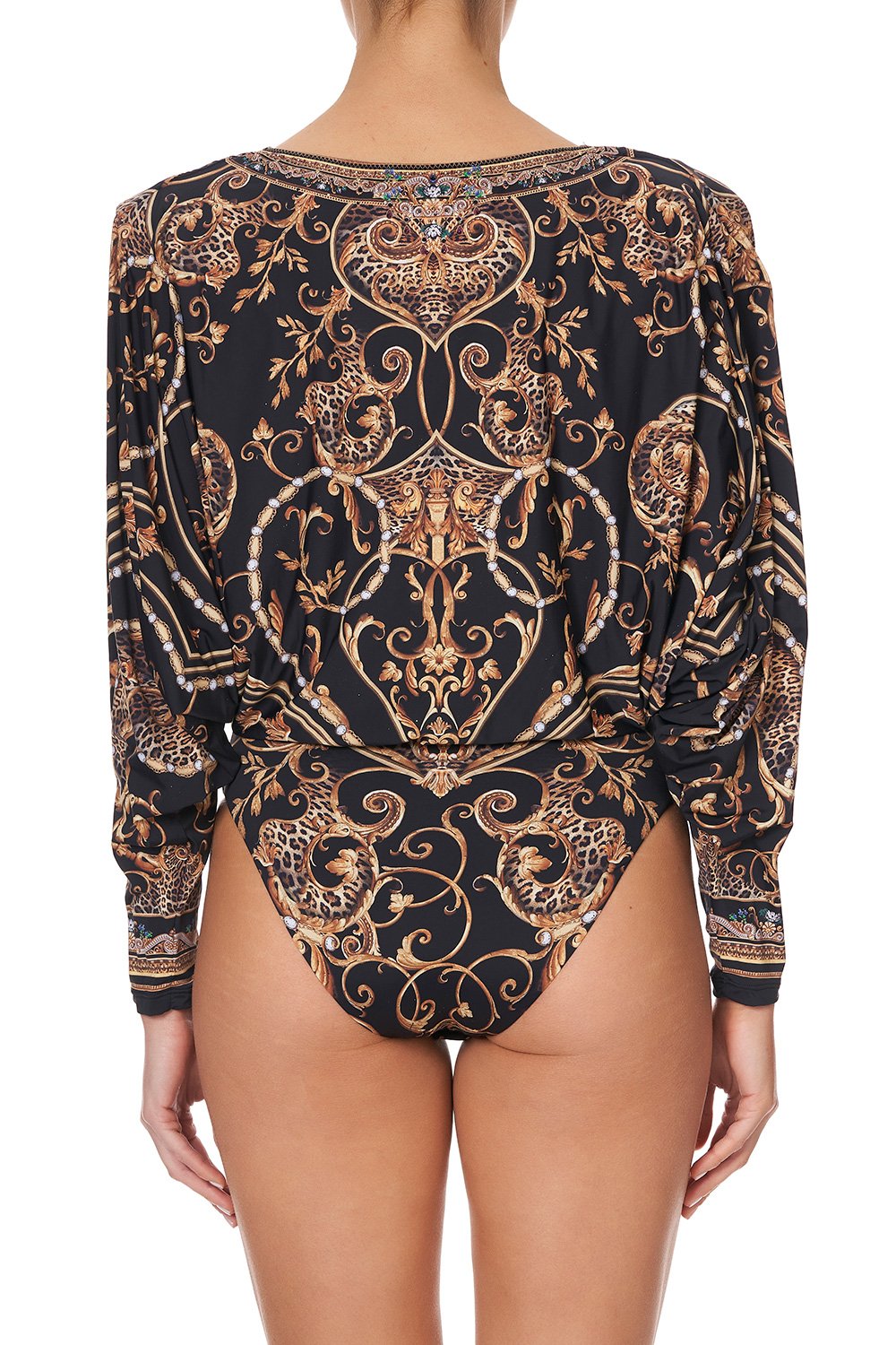 DRAPE FRONT BODYSUIT STUDIO 54