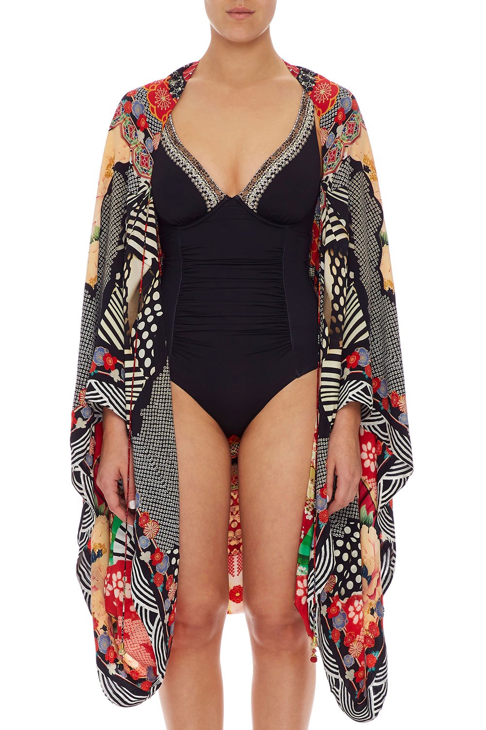 CAMILLA DRAPED CAPE VINTAGE VIXEN