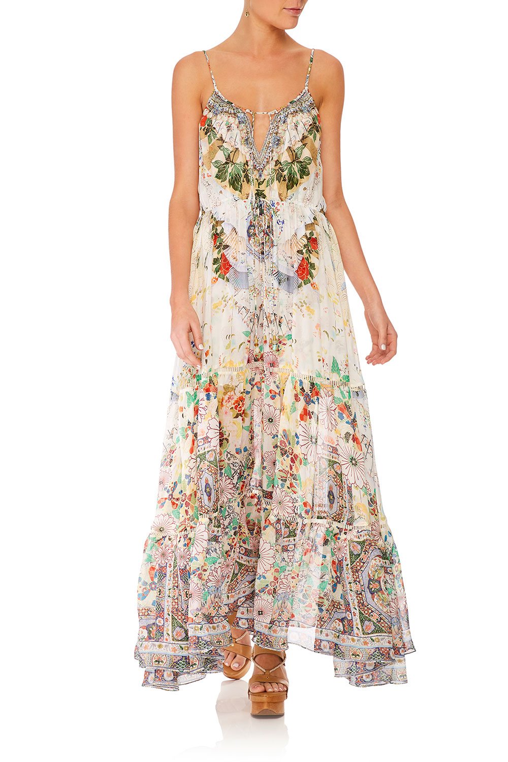 CAMILLA DRESS W/ FRONT TIE DETAIL TIME AFTER TIME