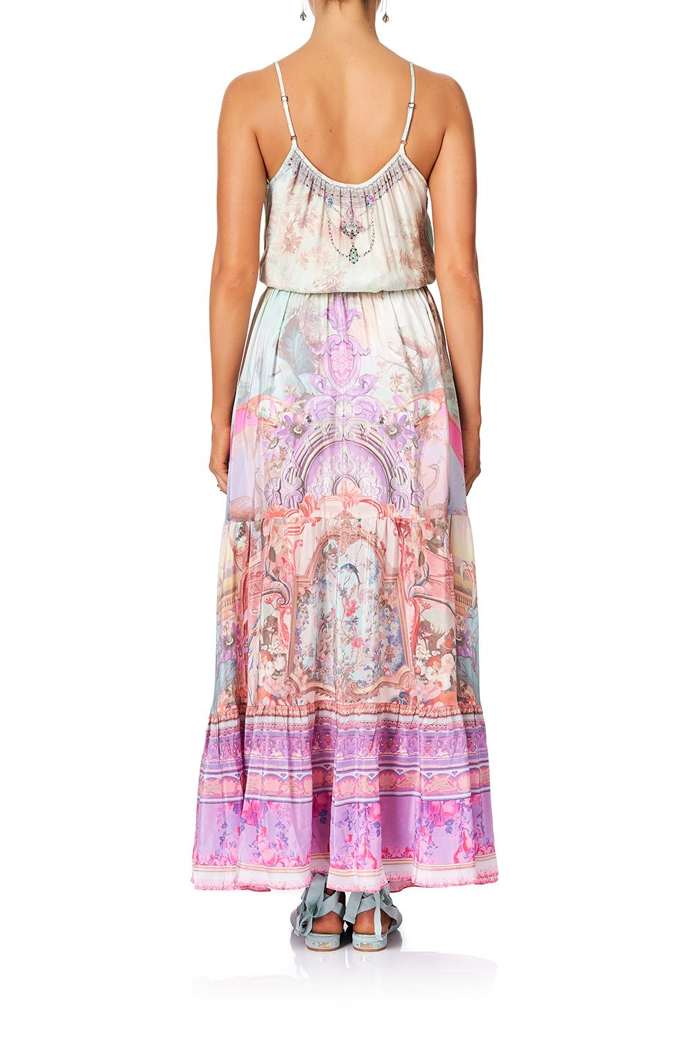 CAMILLA DRESS WITH FRONT TIE DETAIL ELECTRON LIBRE