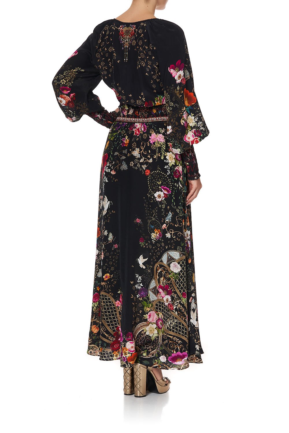 DRESS WITH SHIRRED DETAIL MIRROR MIRROR