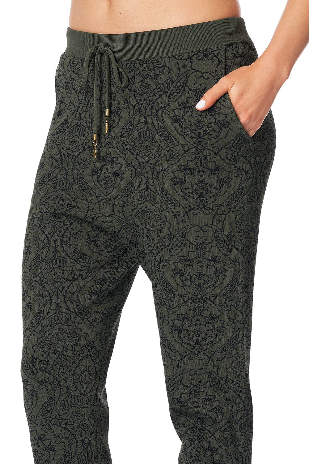 DROP CROTCH KNIT PANTS WATCHFUL WINGS