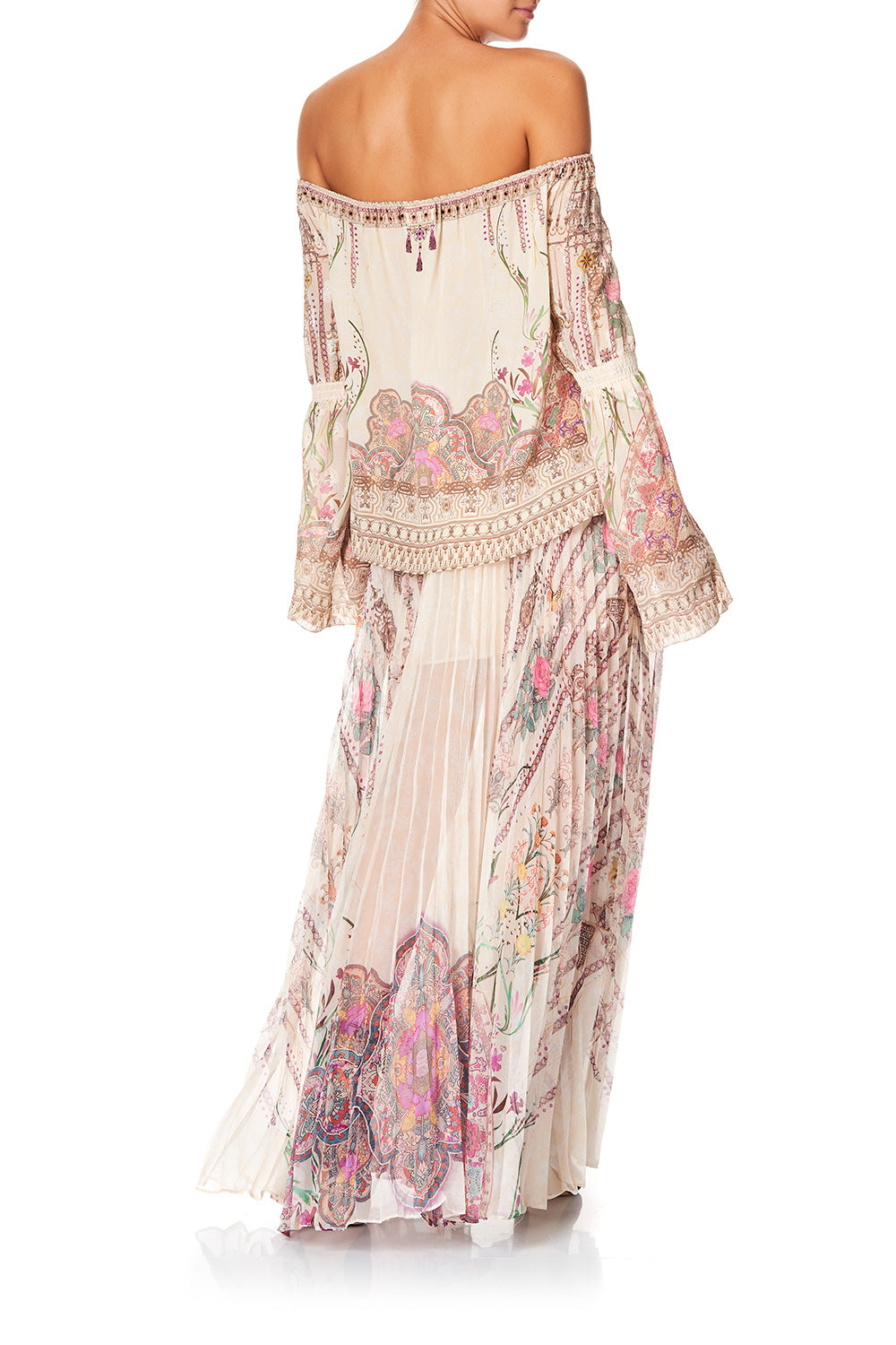 CAMILLA DROP SHOULDER TIE SLEEVE TOP GOLDEN AGE