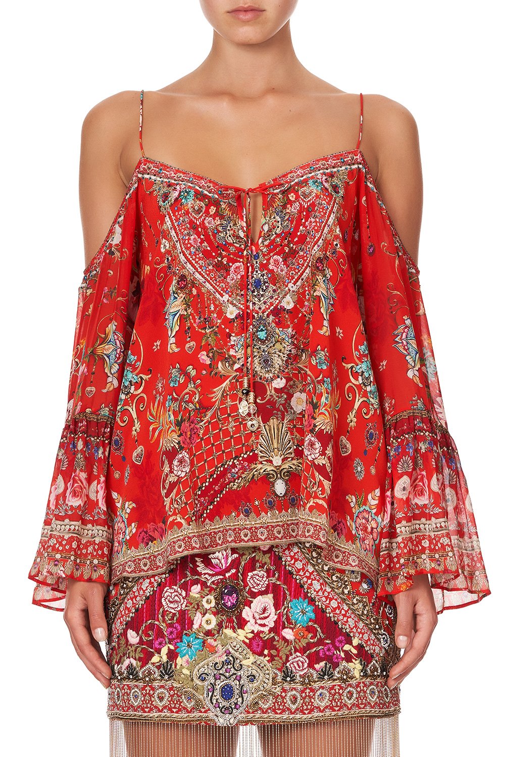 DROP SHOULDER TOP CAMEOS CAN CAN