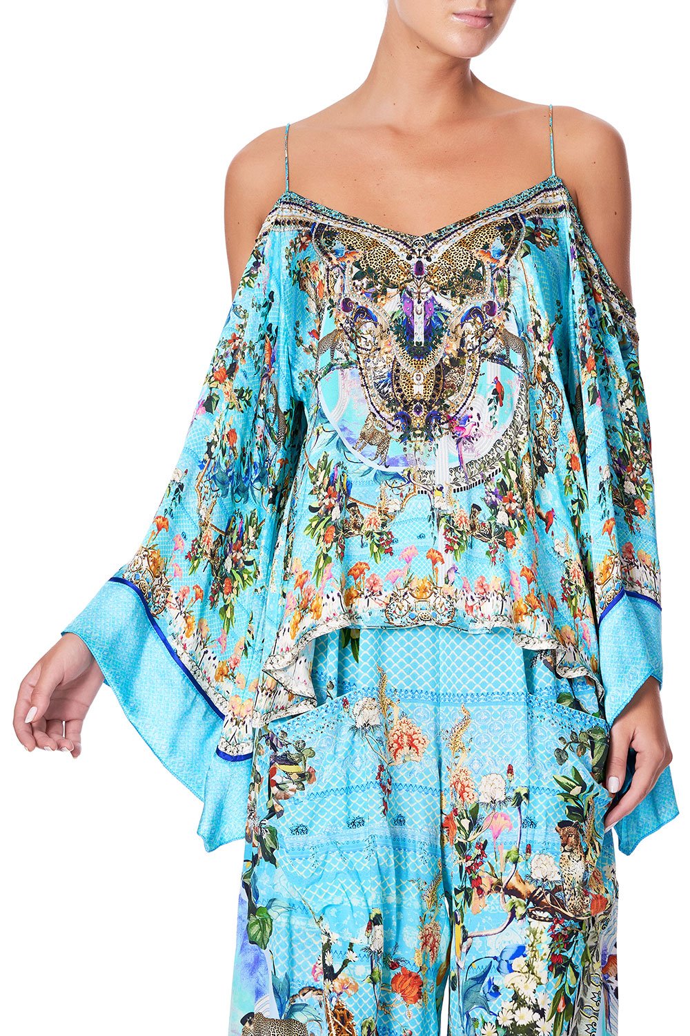 FLARE SLEEVE TOP GIRL FROM ST TROPEZ