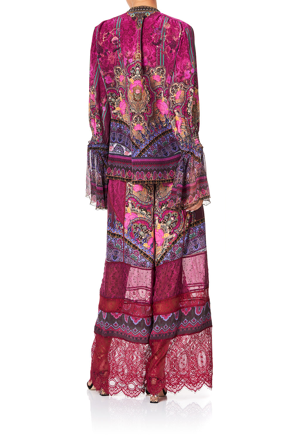 CAMILLA ELASTIC SLEEVE TIE FRONT BLOUSE DAUGHTER'S DESTINY