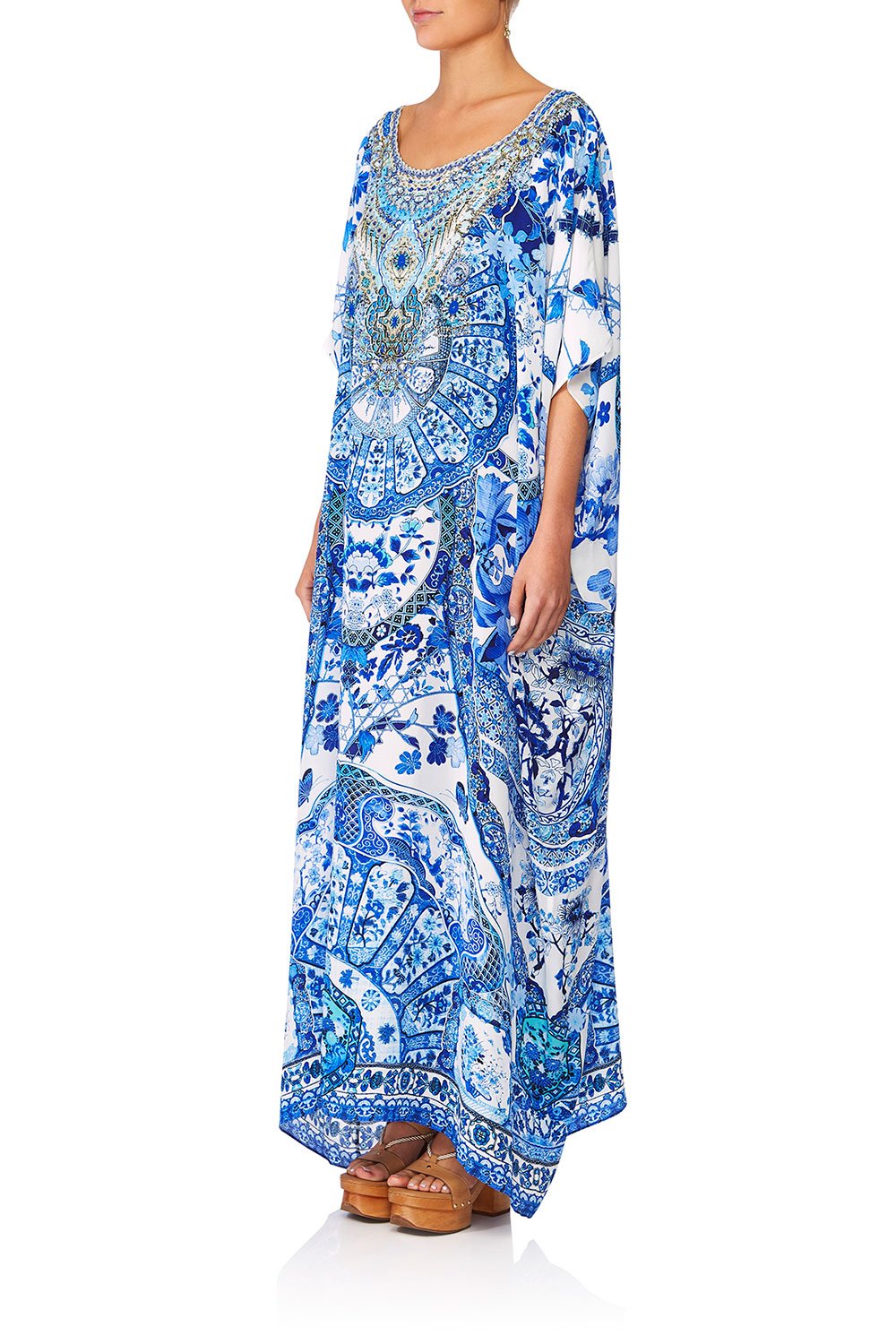 CAMILLA ETERNITYS EMPIRE ROUND NECK KAFTAN