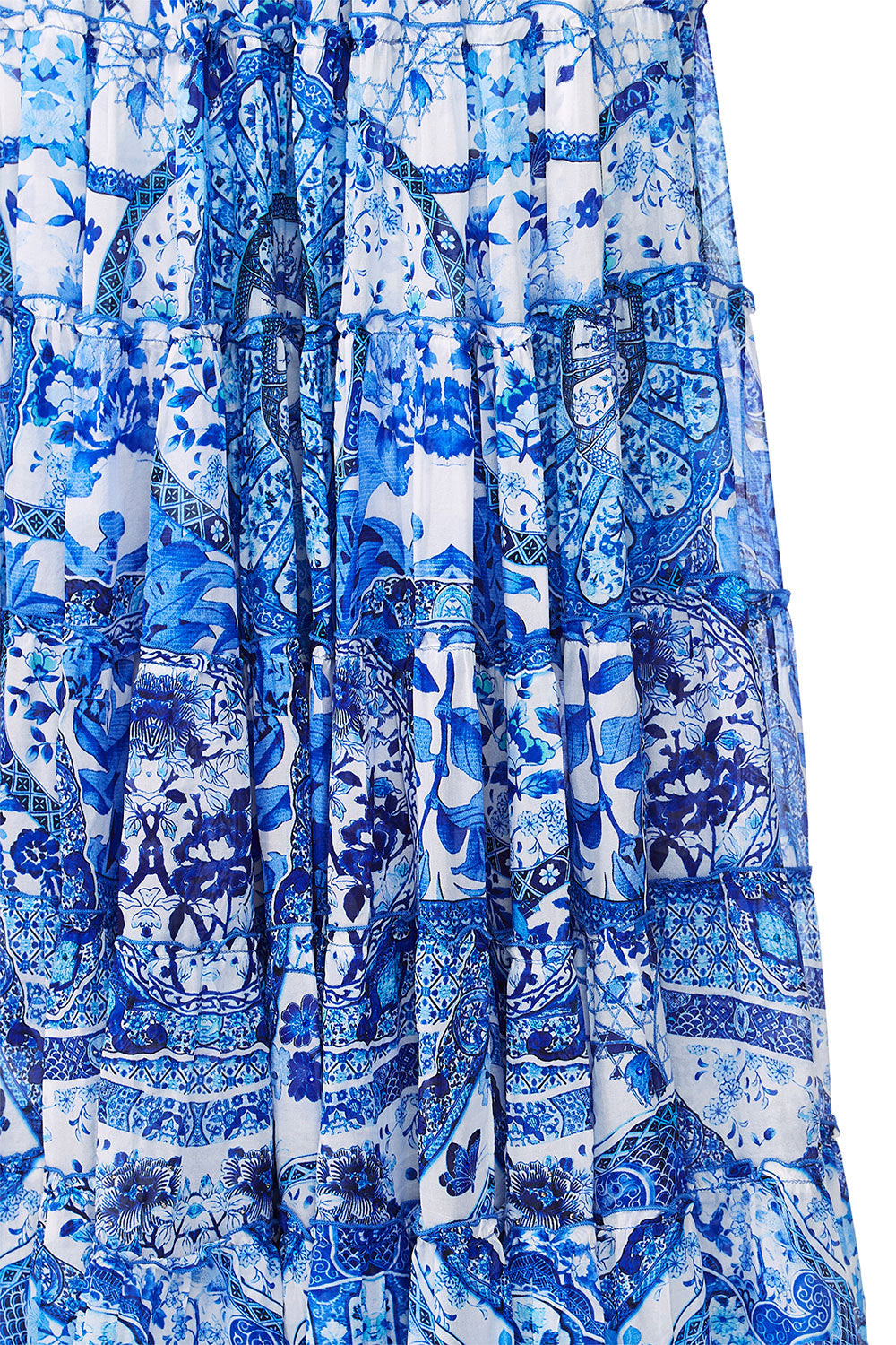 CAMILLA ETERNITYS EMPIRE SHEER TIERED MAXI SKIRT