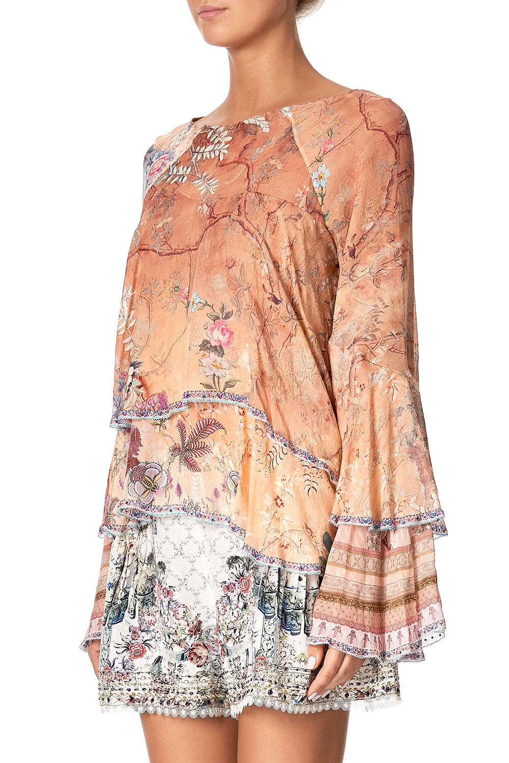 FLARED LAYERED BLOUSE ALL MY AVIGNON