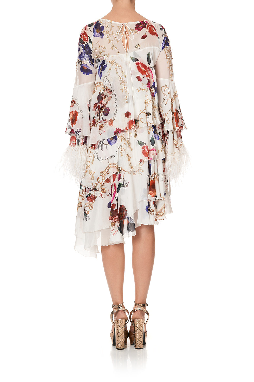 EMBELLISHED FLARED LAYERED DRESS FAIRY GODMOTHER