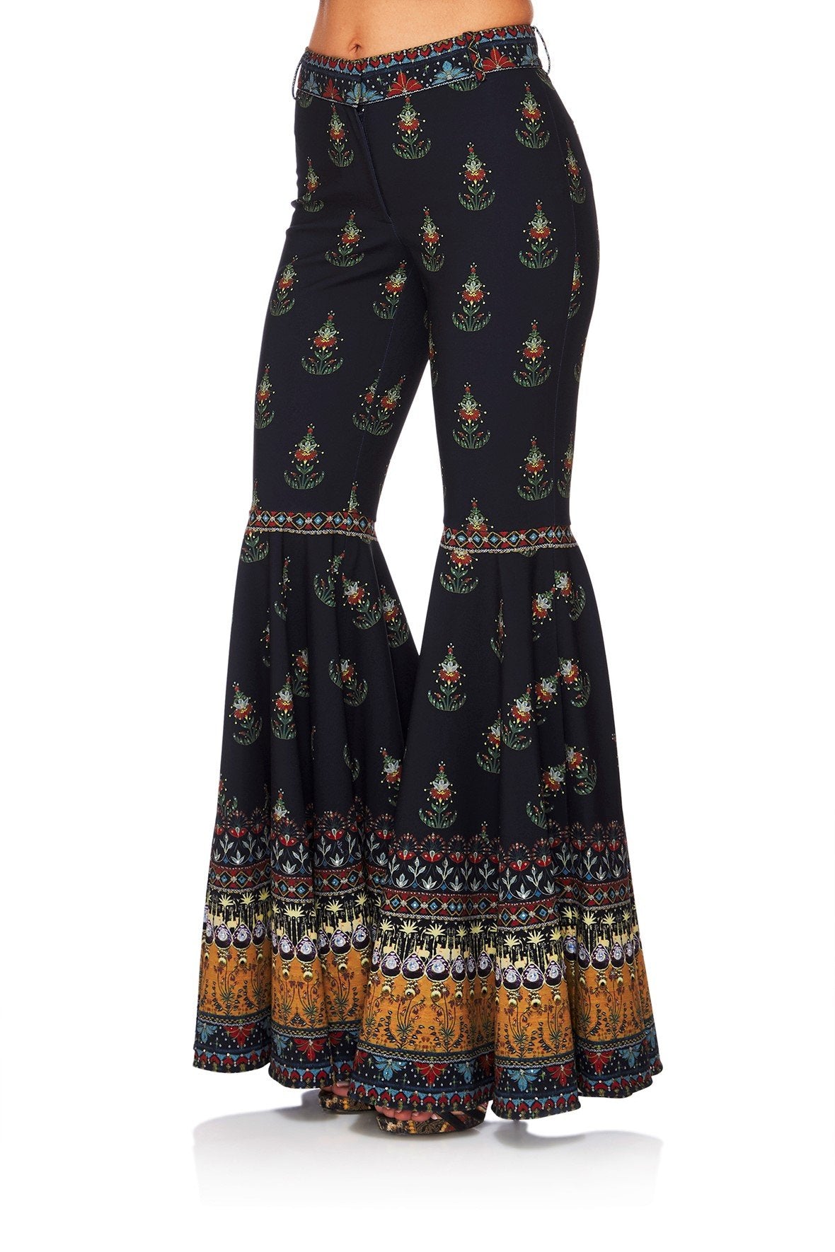 BLISS OF BOHEMIA FLARED TROUSER W SIDE POCKET