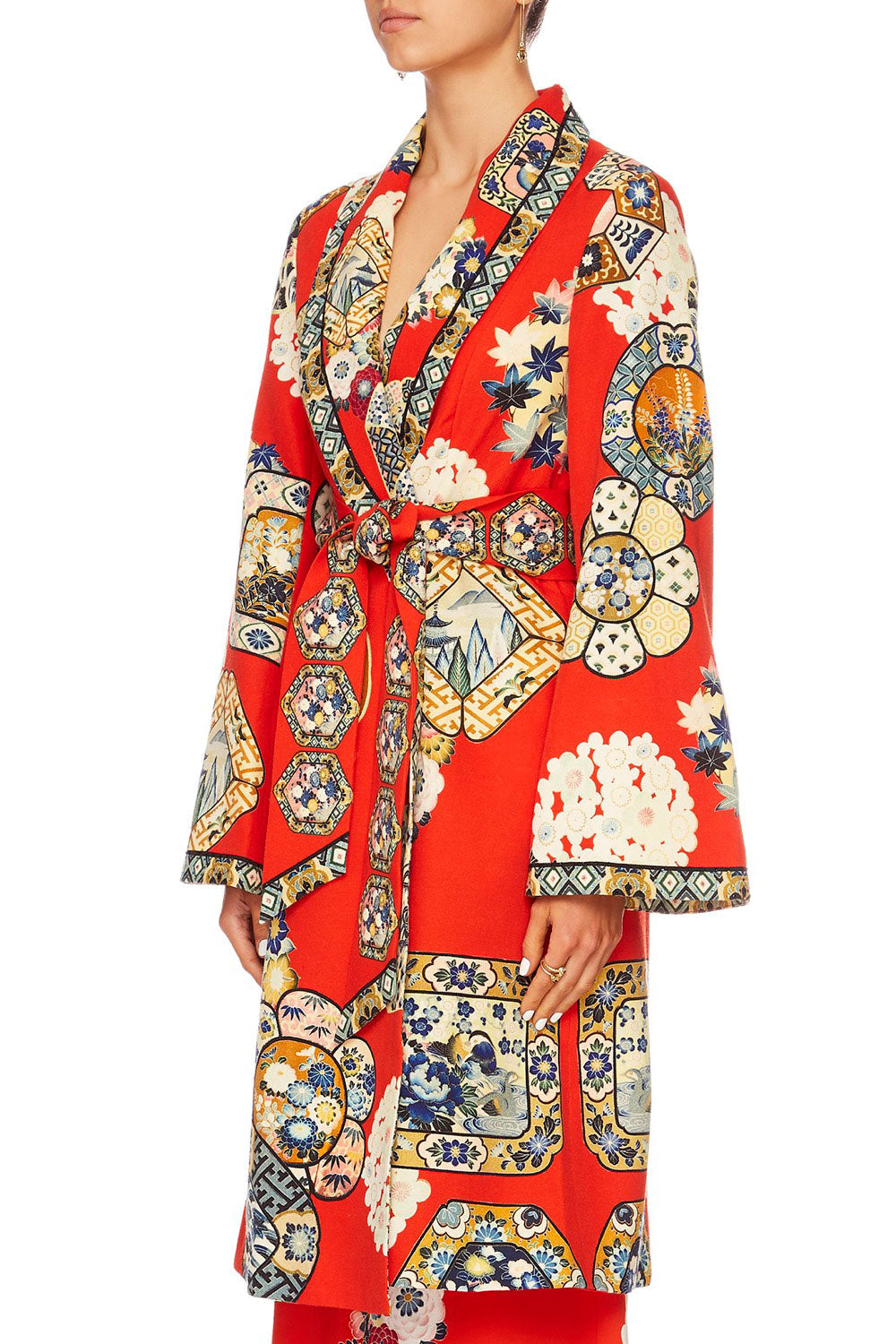 CAMILLA FOUND IN TRANSLATION FLARED SLEEVE TRENCH