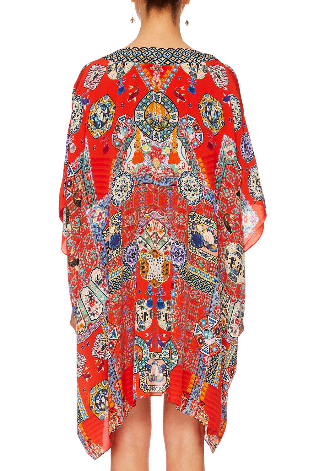 CAMILLA FOUND IN TRANSLATION RECTANGULAR V-NECK KAFTAN